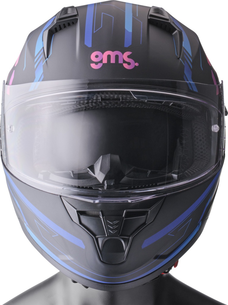 Full Face Helmet Hexago Graphic blue-violet