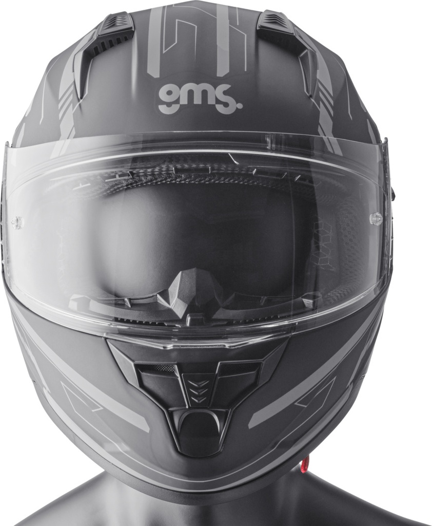 Full Face Helmet Hexago Graphic grey