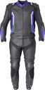 Leather Suit GR-1 2PCS black-blue-white