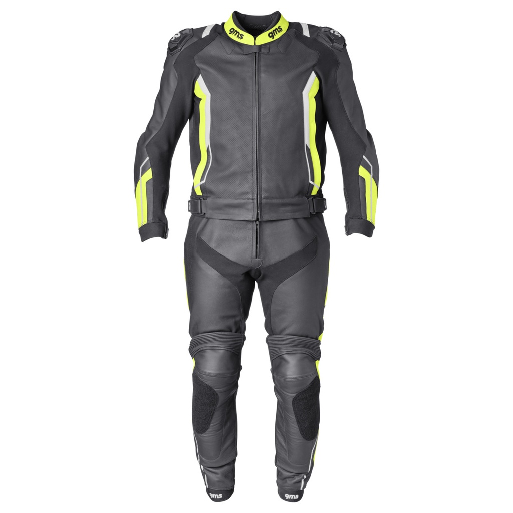 Leather Suit GR-1 2PCS black-yellow-white
