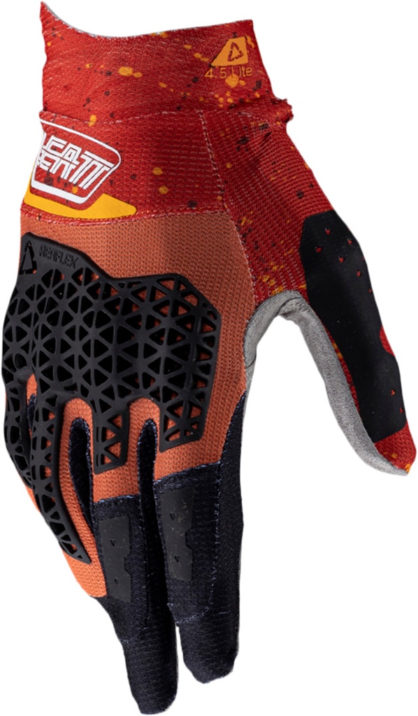 Glove Moto 4.5 Lite V25 burn orange-black-white