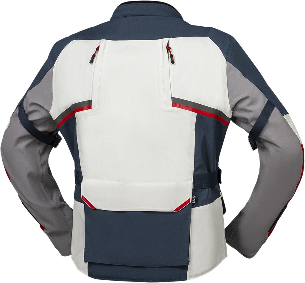 Tourster-STX 1.0 laminated jacket light grey-blue-red