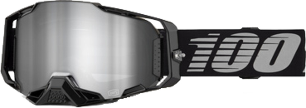 Armega Goggle Black - Mirror Silver Lens