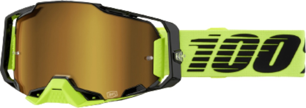 Armega Goggle Neon Yellow - Mirror Gold Lens