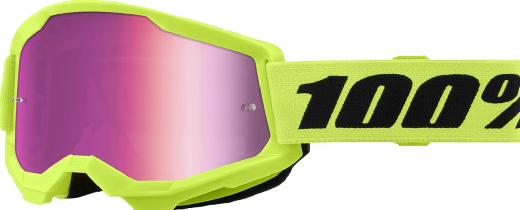 Goggle Strata 2 Neon Yellow - Mirror Pink Lens