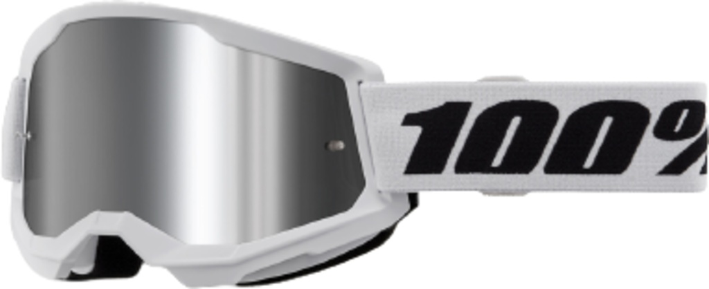 Goggle Strata 2 White - Mirror Silver Lens