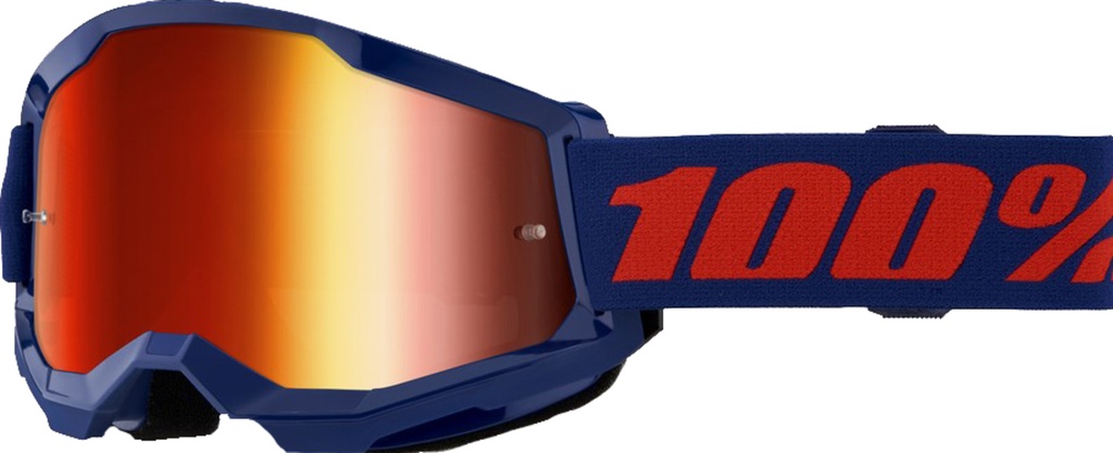 Goggle Strata 2 Navy - Mirror Red Lens
