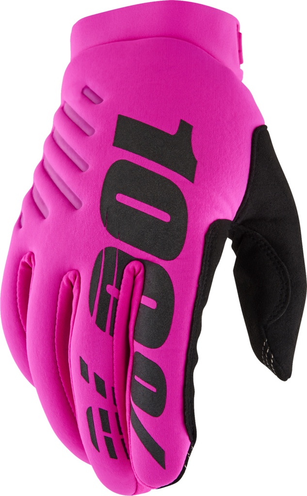 Gloves Brisker Lady neon pink-black