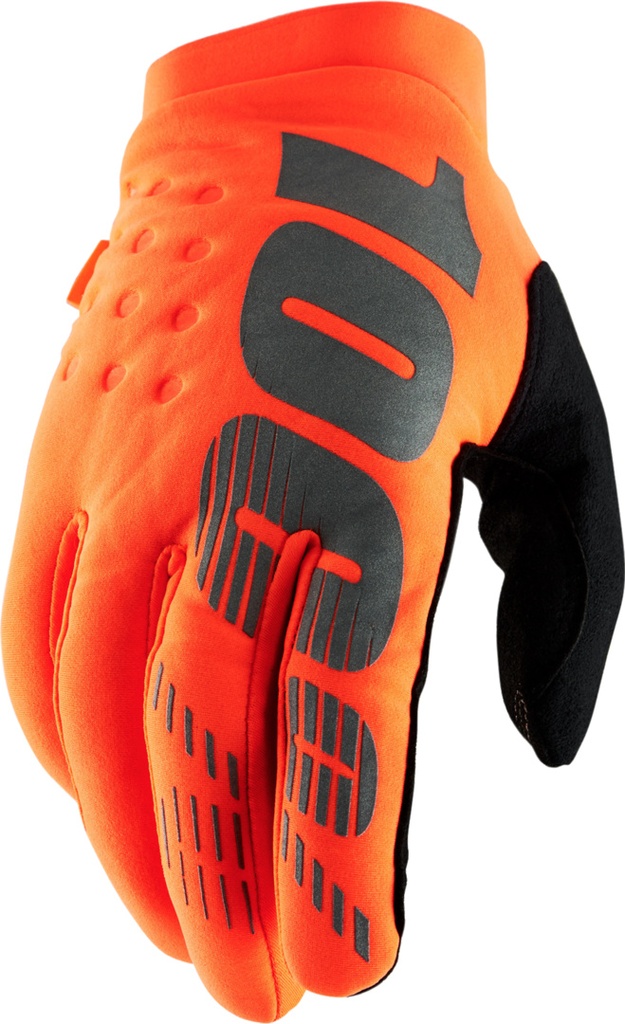Gloves Brisker Junior fluo orange-black