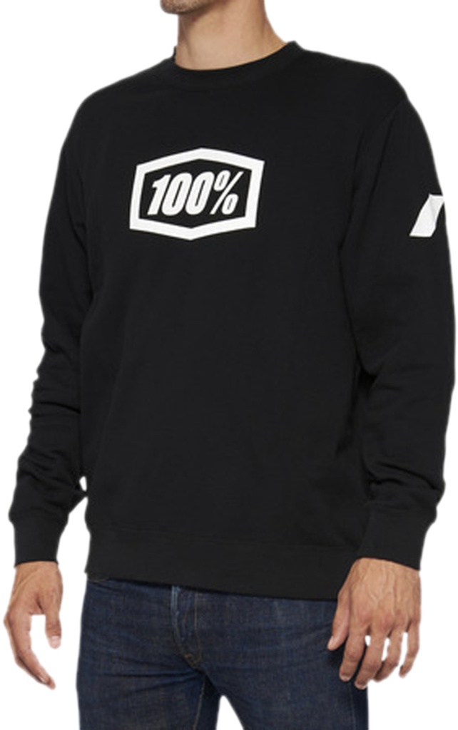 Fleece Pullover Icon Crewneck black