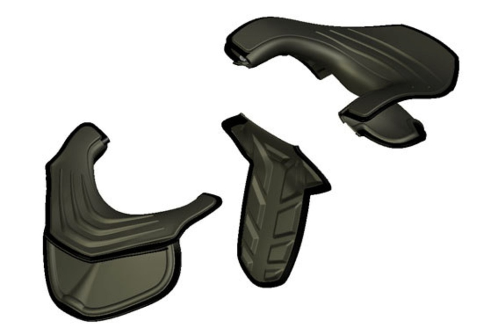 Rear part set kart black M