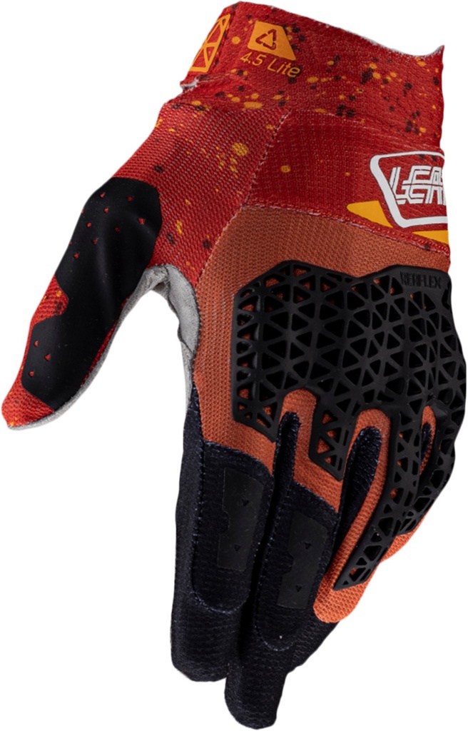 Glove Moto 4.5 Lite V25 burn orange-black-white