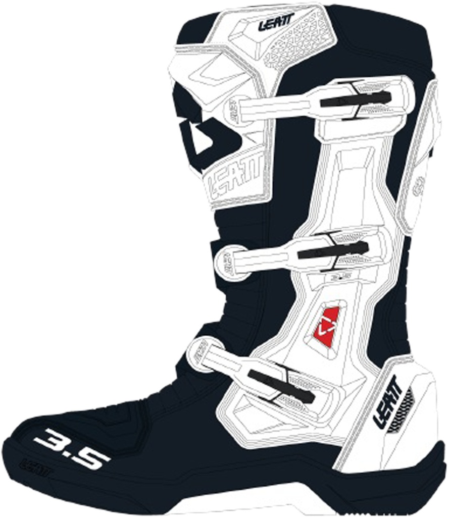 Boot 3.5 White black-white