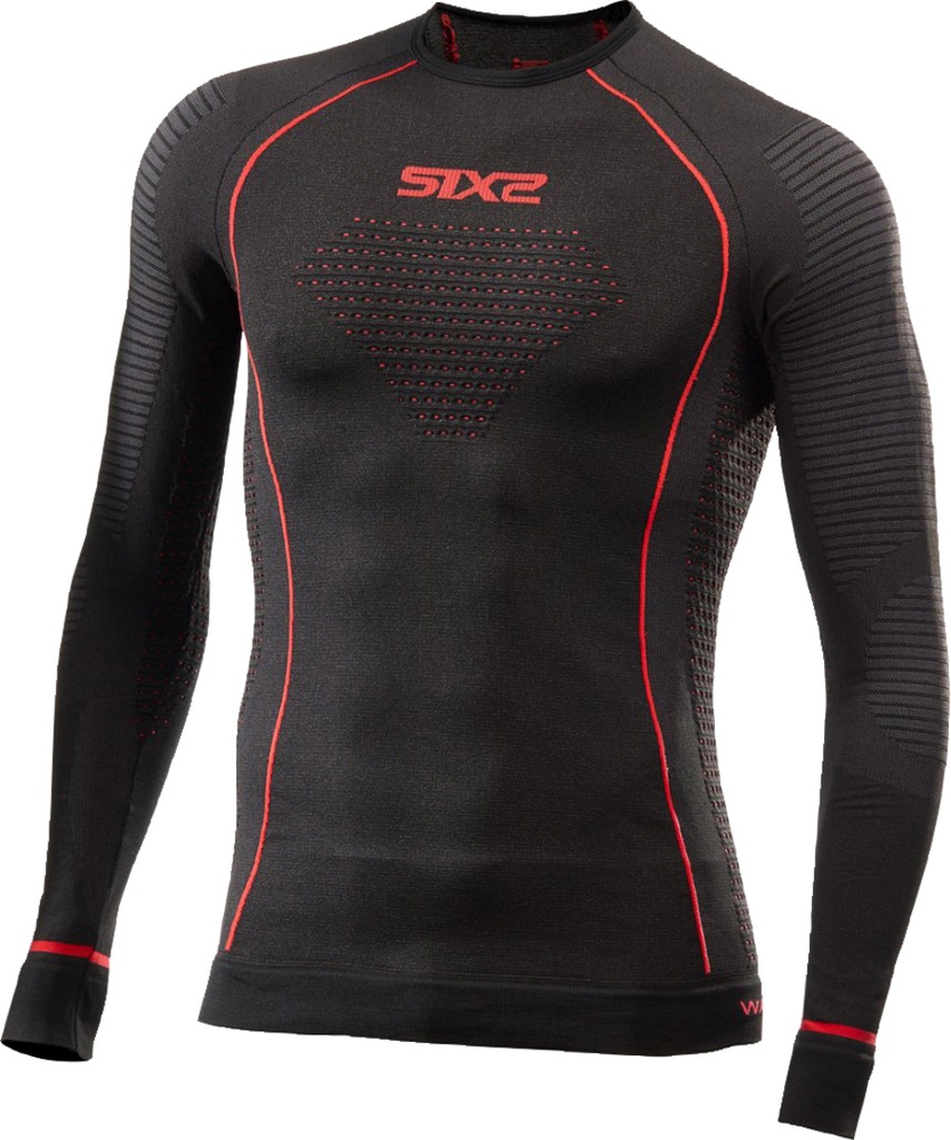 Functional shirt-long sleeve BlazeFit TS2W black-red