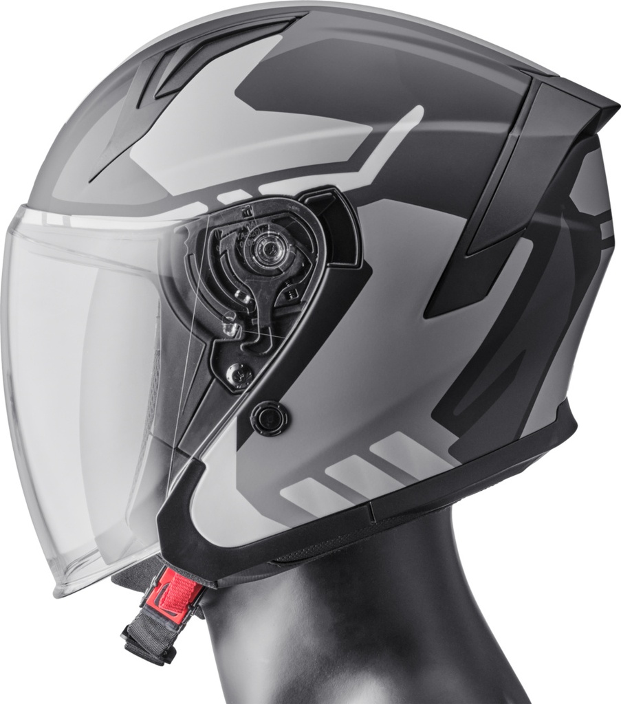 Jet Helmet Vectus Graphic black-grey