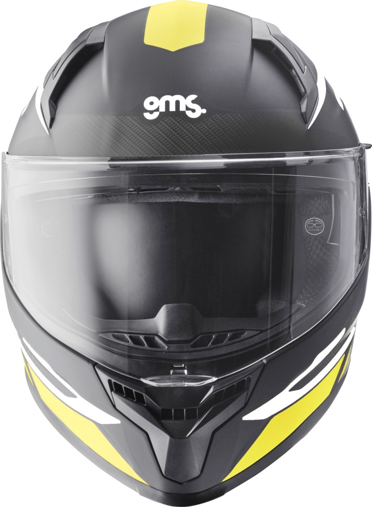 Full-face helmet Velox Graphic matt black-yellow-grey