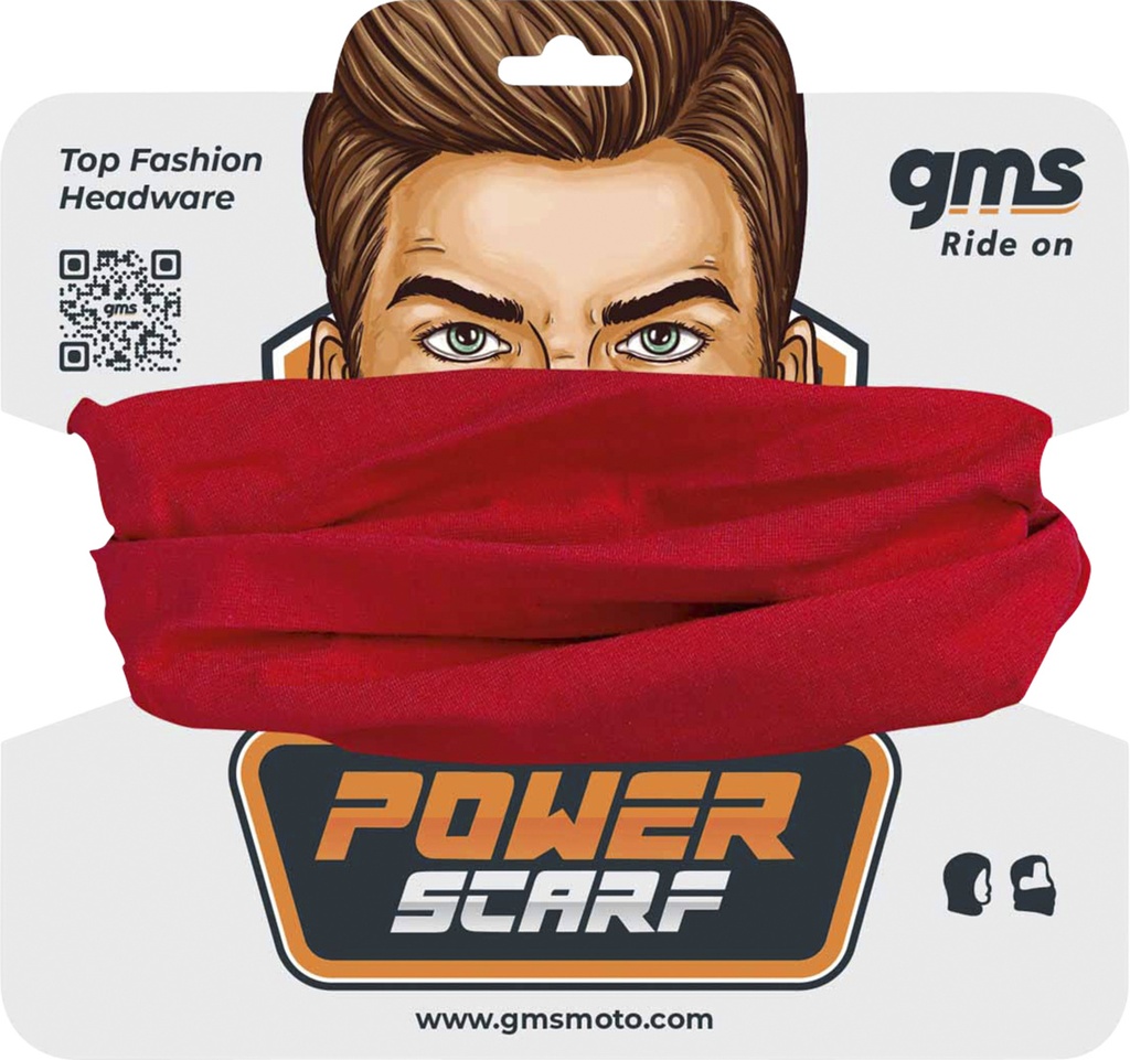 Sleeveless scarf cotton red