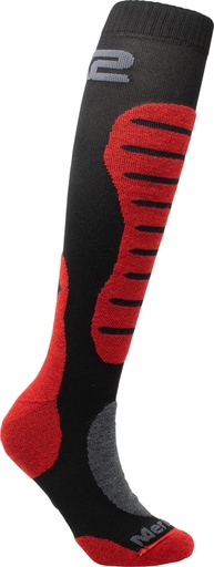 Long Socks MOT2 MERINOS black-red