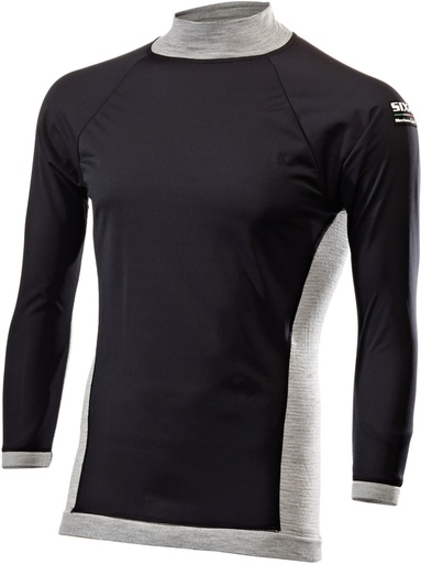 Langarm Merino TS4 MERINOS grey-black